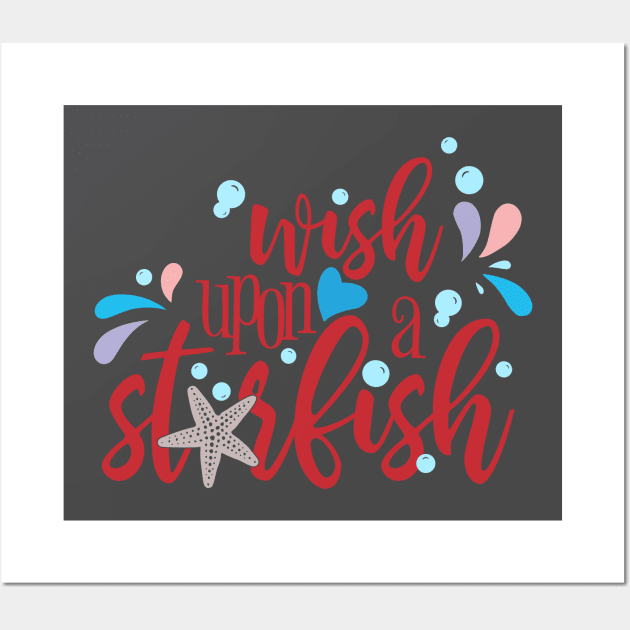 Wish Upon a Starfish Wall Art by MiniMoosePrints